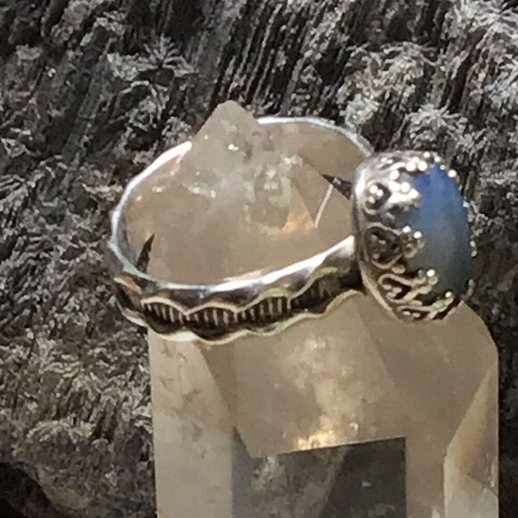 Ring, Ethiopian Opal in Sterling Silver Ring, size 6.5, NEW - Picture 7 of 8